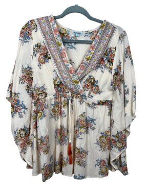 Nostalgia Floral Flounce Boho Top